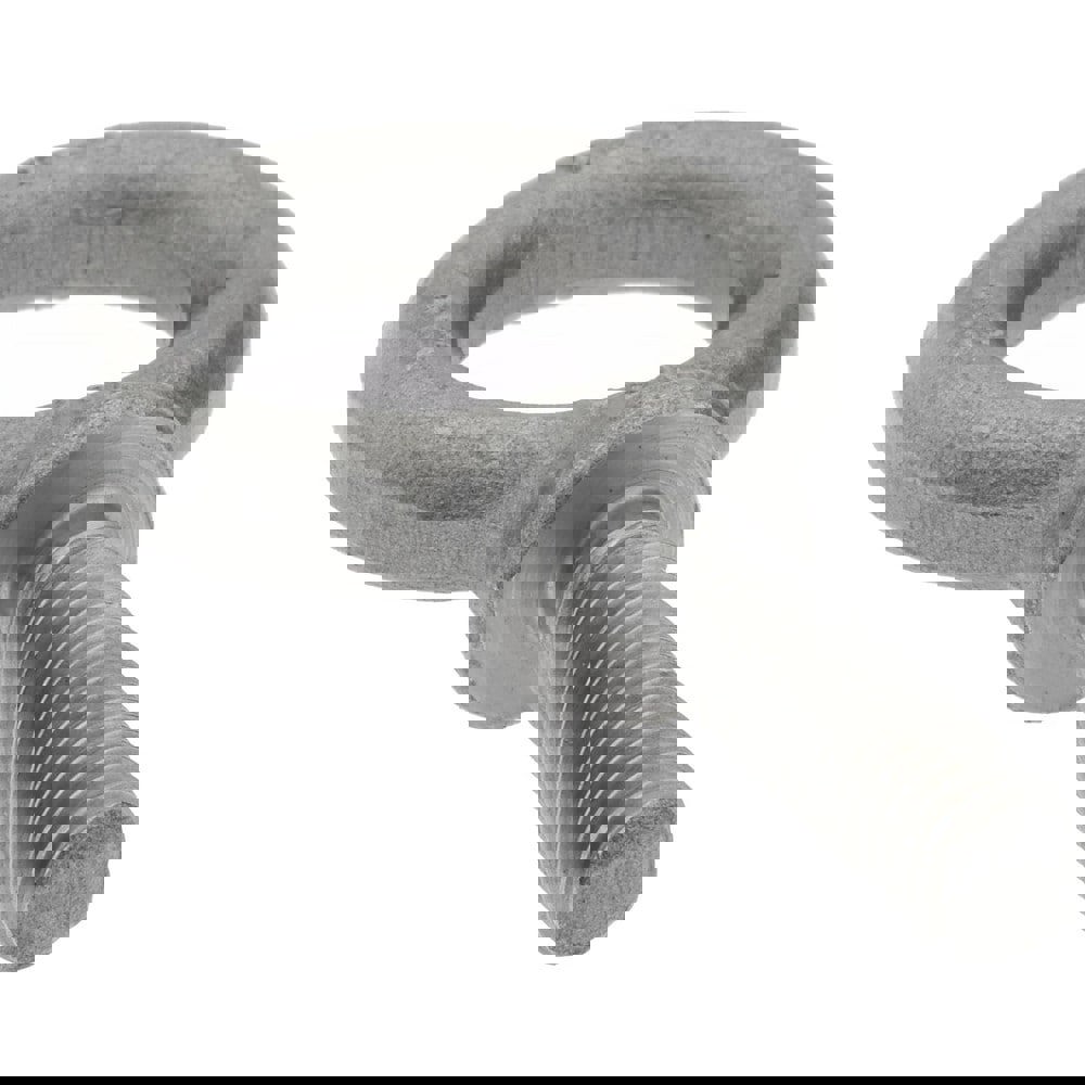 Fixed Lifting Eye Bolt: With Shoulder, 900 lb Capacity, 5/16-18 Thread, Grade 1030 Steel